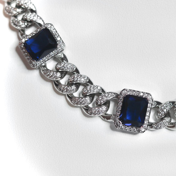 Blue Gemz Choker