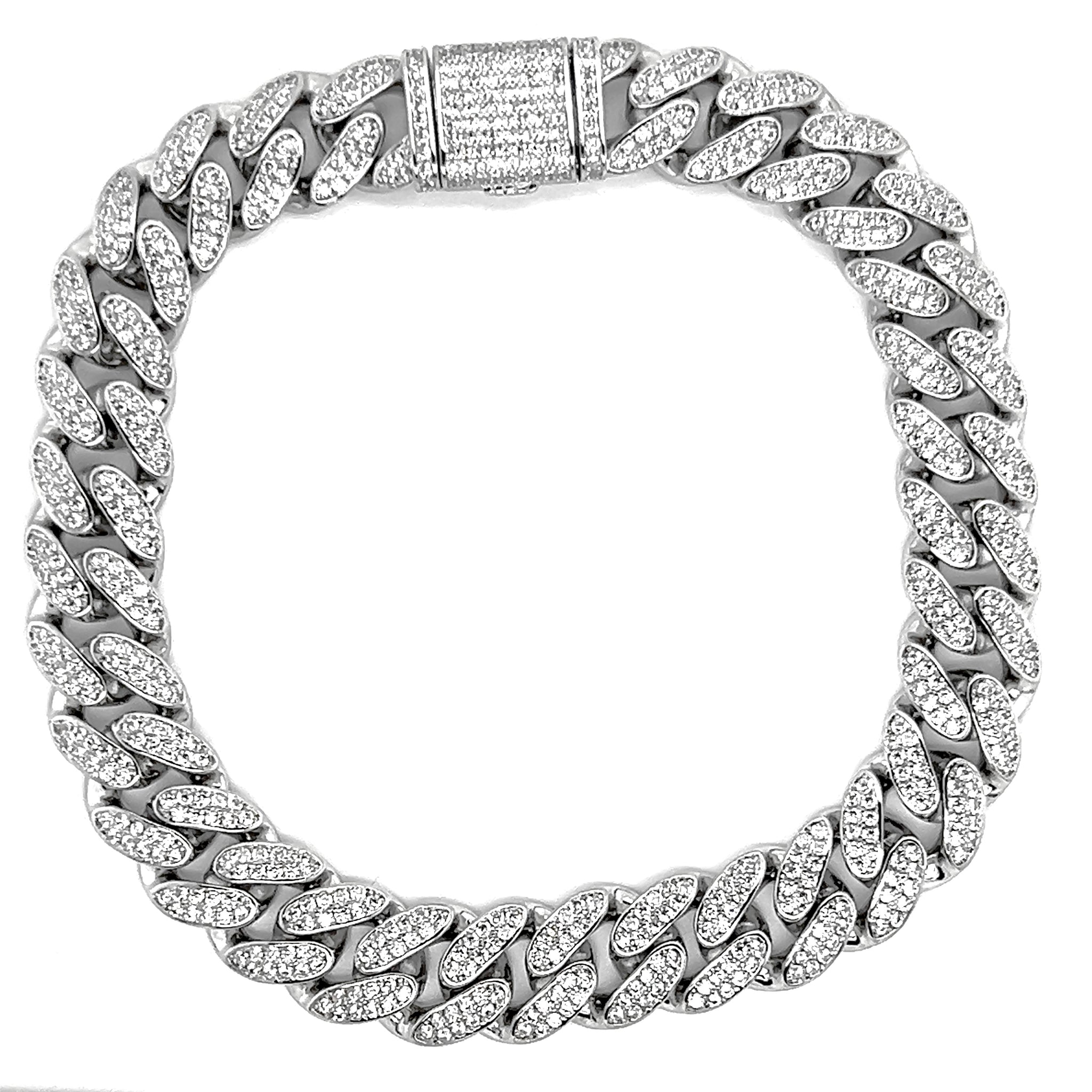 Cuban link anklet on sale silver