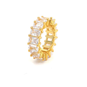 Bag Up Baguette Ring in Gold